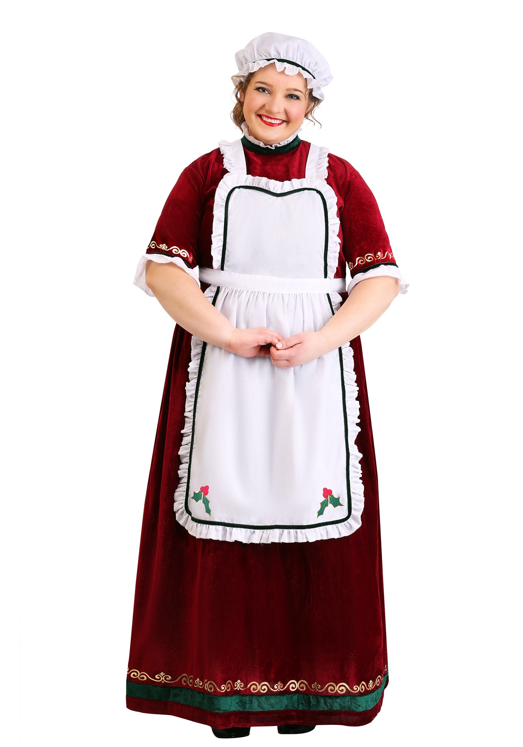 Holiday Plus Size Mrs. Claus Costume , Women's Christmas Costumes