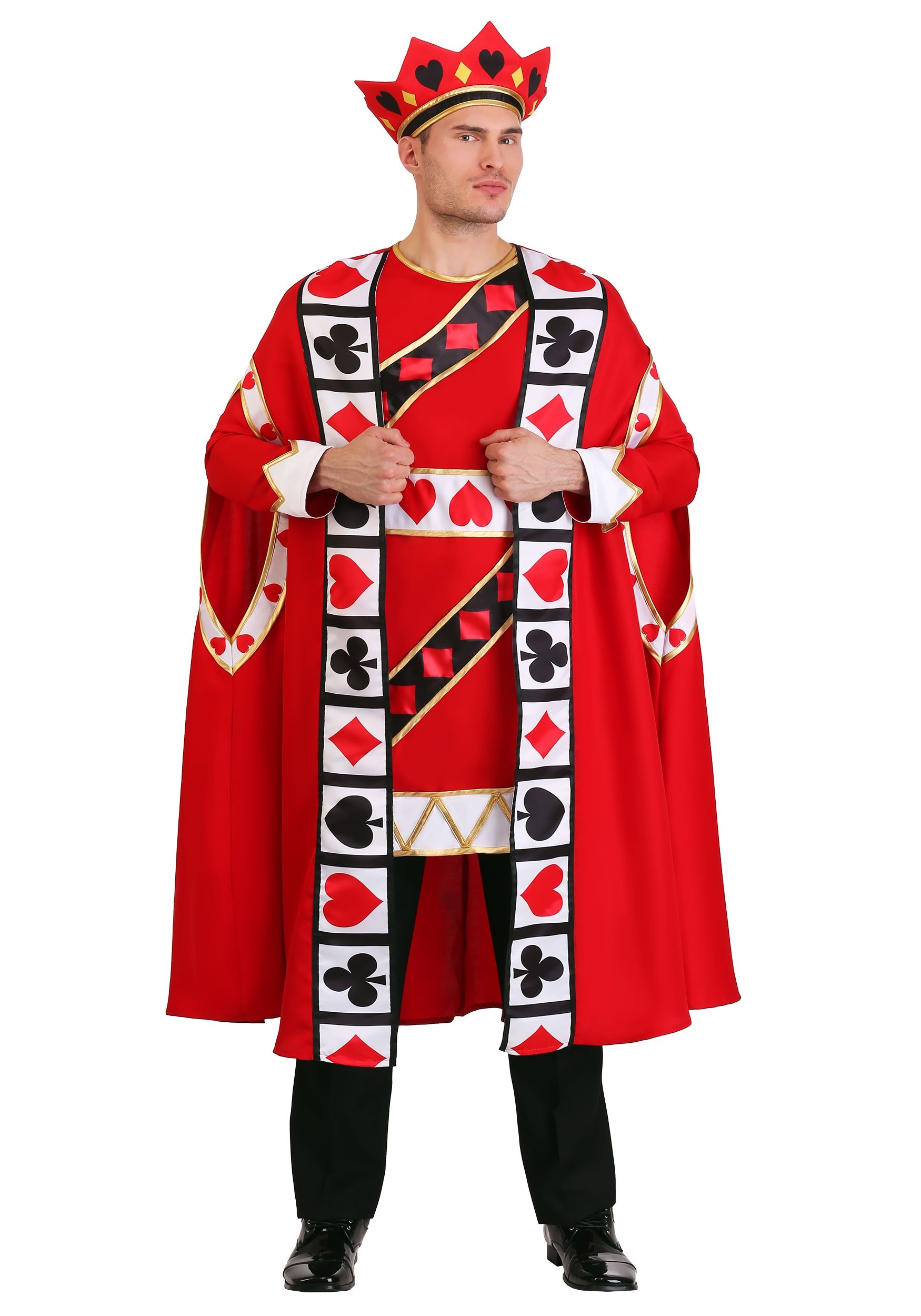 Photos - Fancy Dress Flama FUN Costumes King of Hearts Men's Costume Black/Red/White FUN7135A 