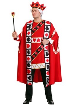 Mens Plus Size King of Hearts Costume