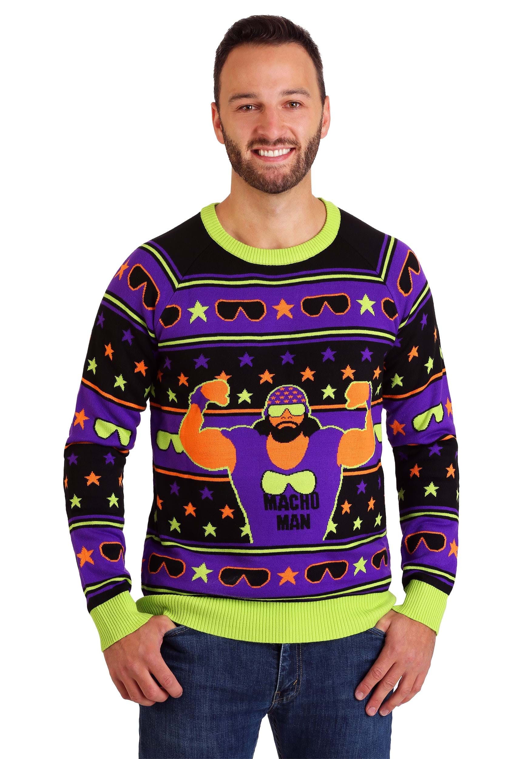 WWE Macho Man Ugly Sweater for Adults