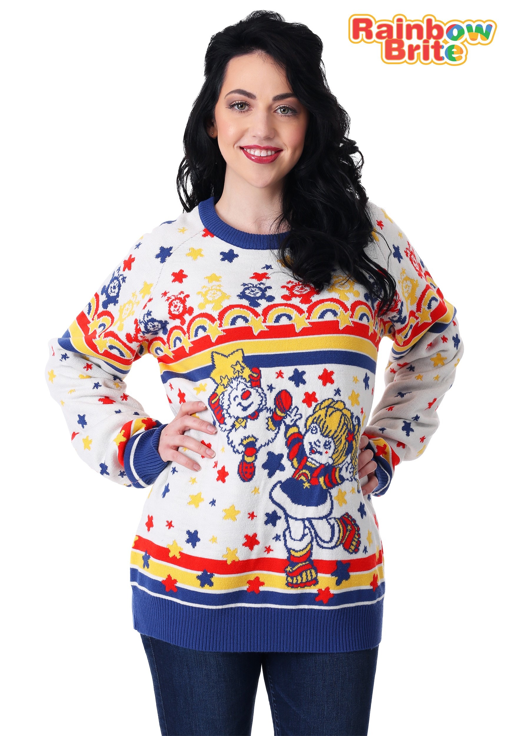 Download Classic Rainbow Brite Adult Ugly Christmas Sweater