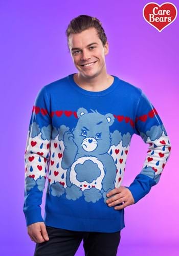 Adult Grumpy Bear Care Bears Ugly Christmas Sweater