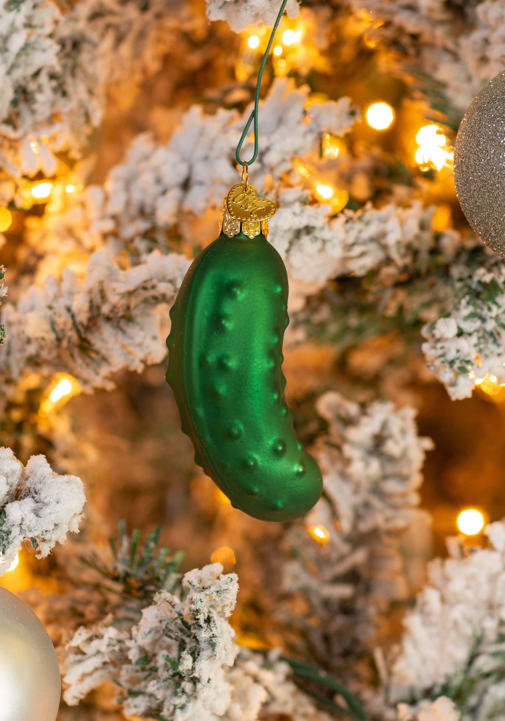 3" Glass Pickle Ornament