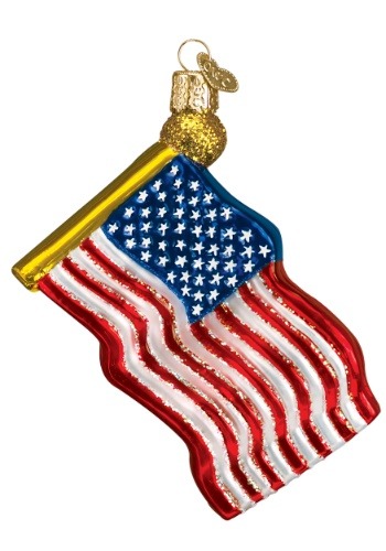 Star Spangled Banner Glass Ornament