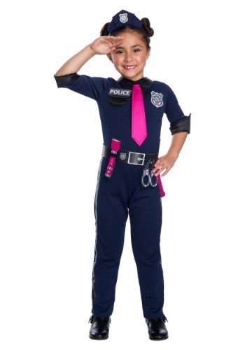 Girls Barbie Police Officer Costume