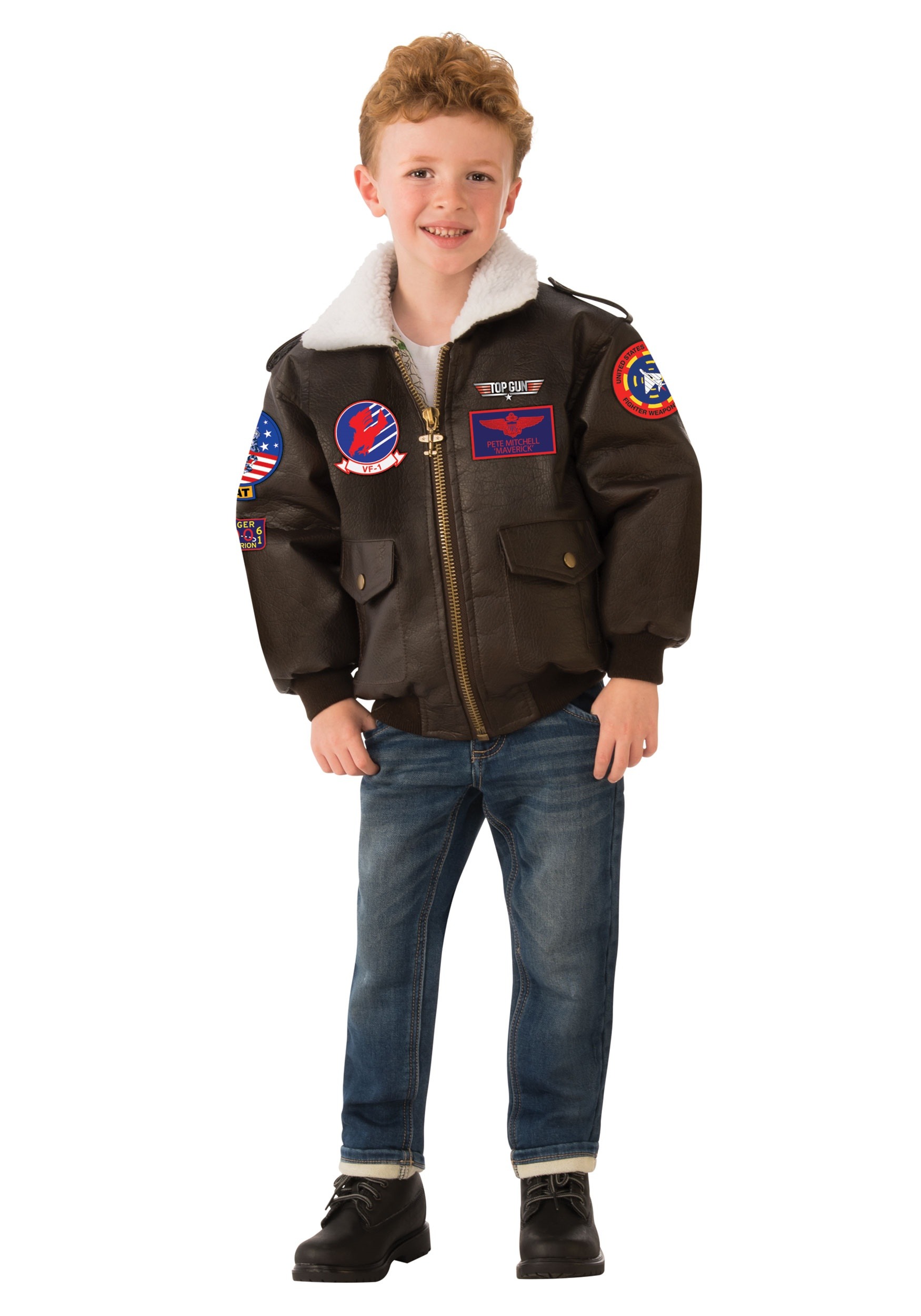 Boys Top Gun Bomber Jacket Costume