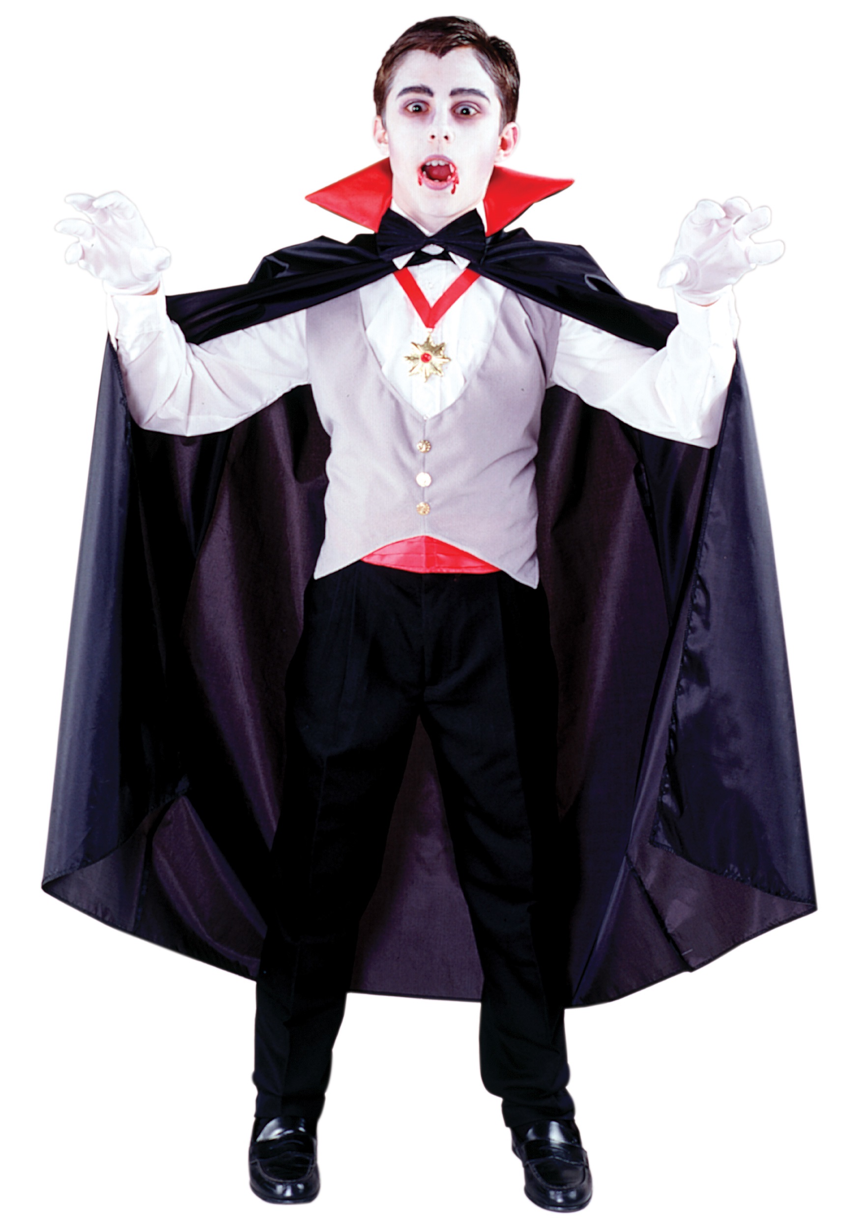Guirca Classic Vampire Costume for Children Earl Dracula Junior Halloween