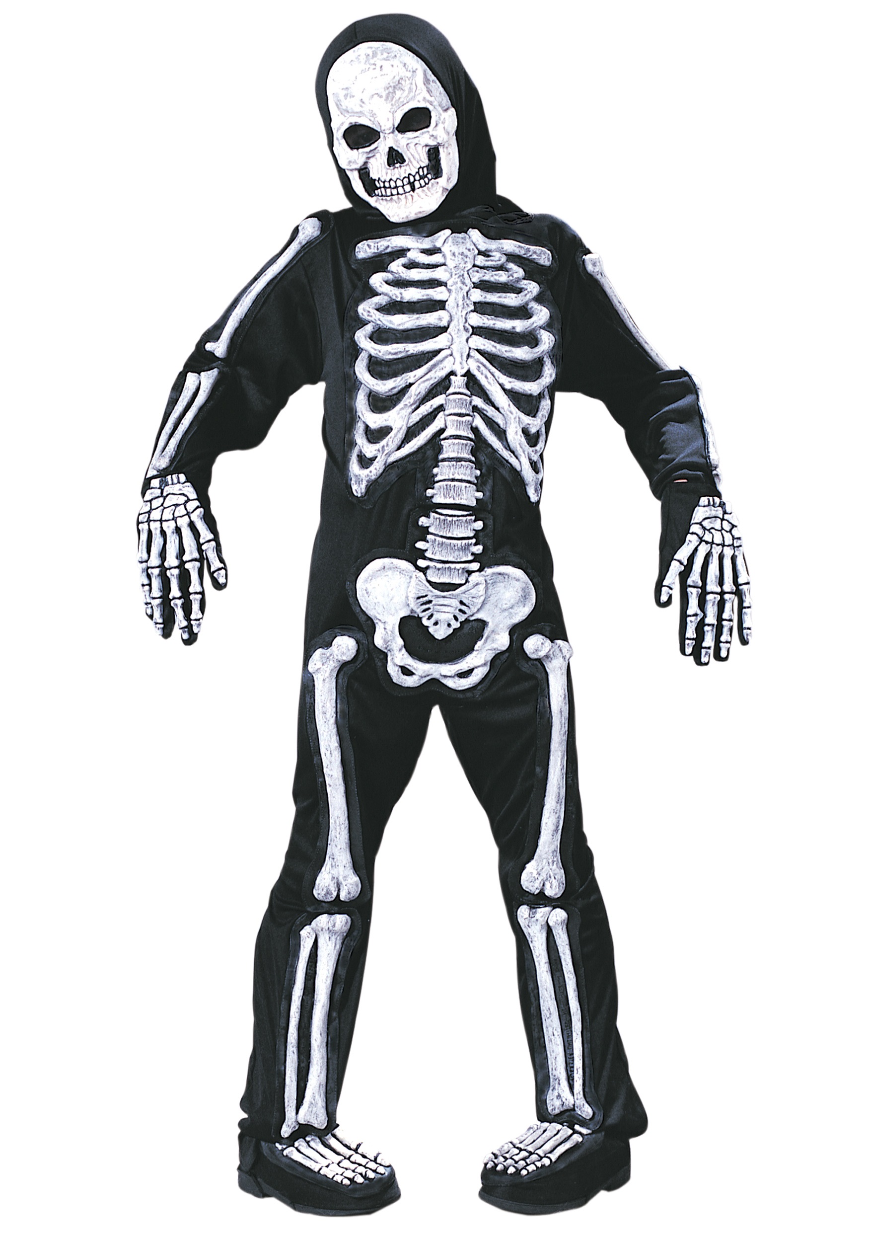 Photos - Fancy Dress Fun World Skeleton Costume Black/White FU873638W