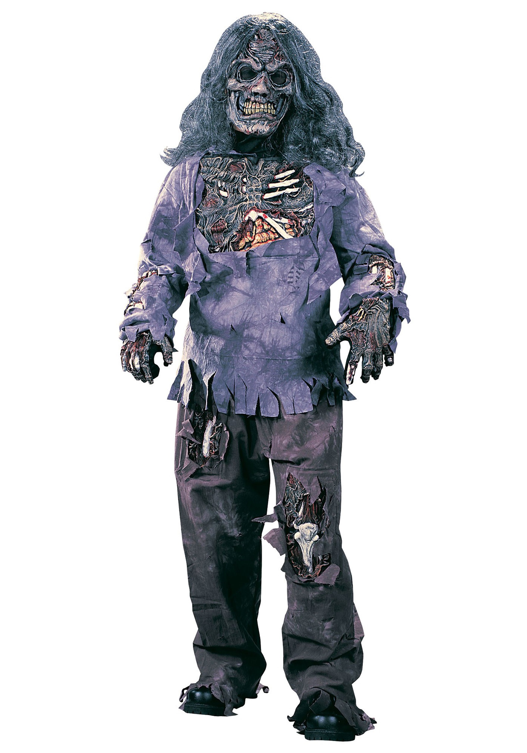 Photos - Fancy Dress Zombie Fun World Wretched Child  Costume Gray FU8789 