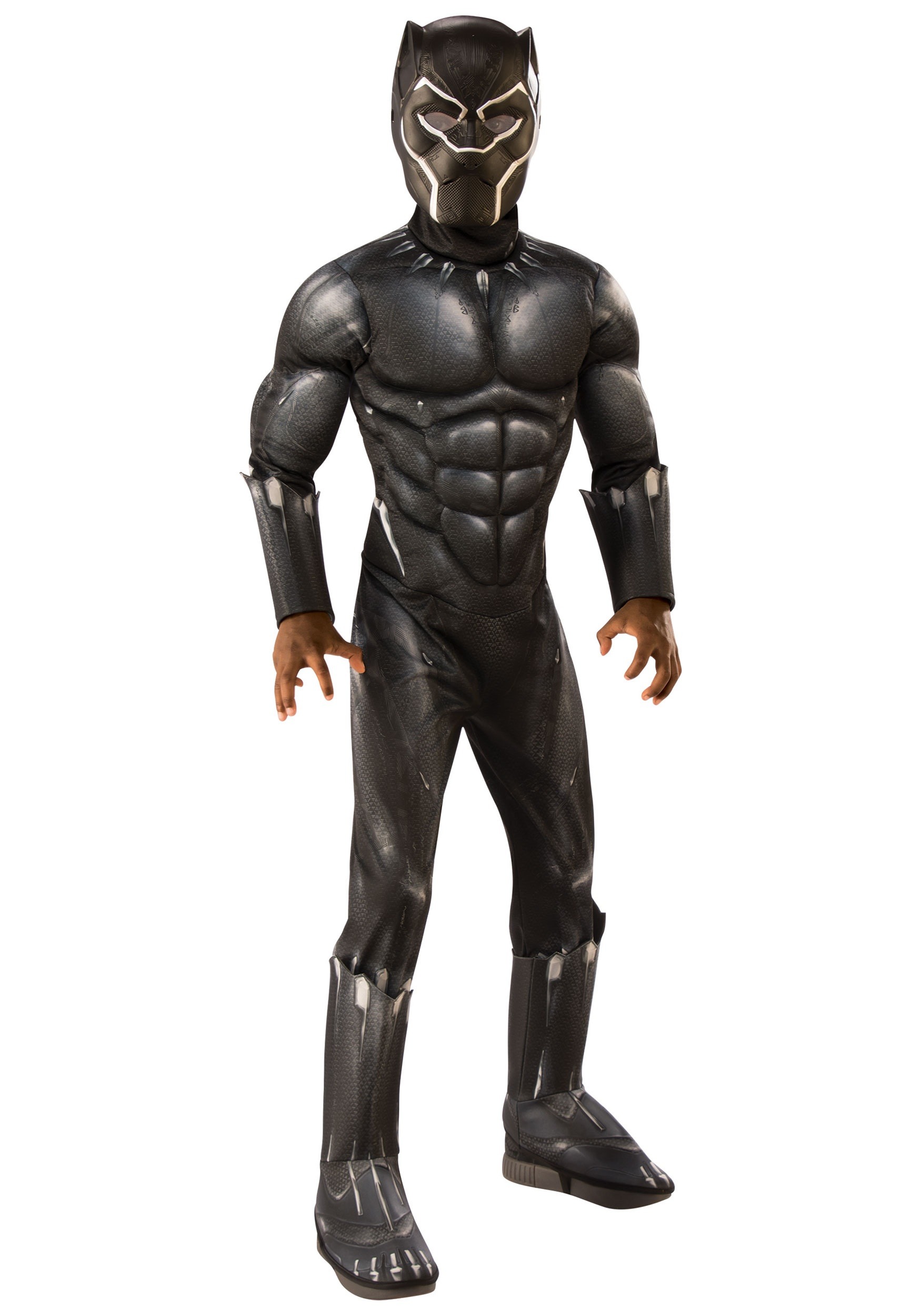 Photos - Fancy Dress Rubies Costume Co. Inc Child Deluxe Black Panther Costume | Black Panther 