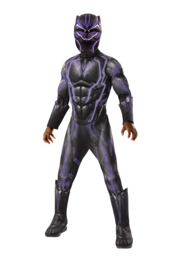 Boys Light Up Black Panther Costume