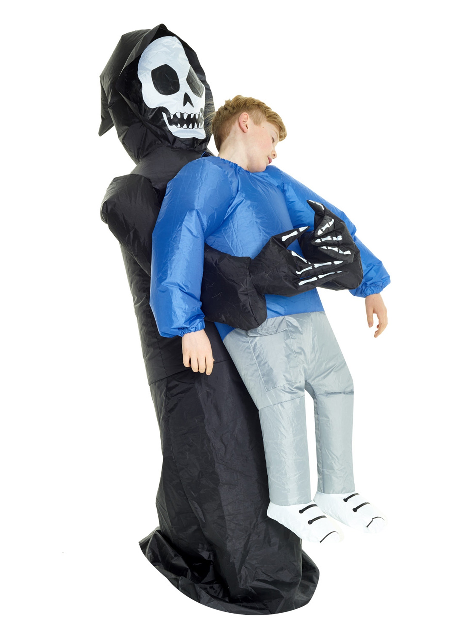 Photos - Fancy Dress UP3D Morphsuits Inflatable Grim Reaper Pick Me Up Costume for Children Black 