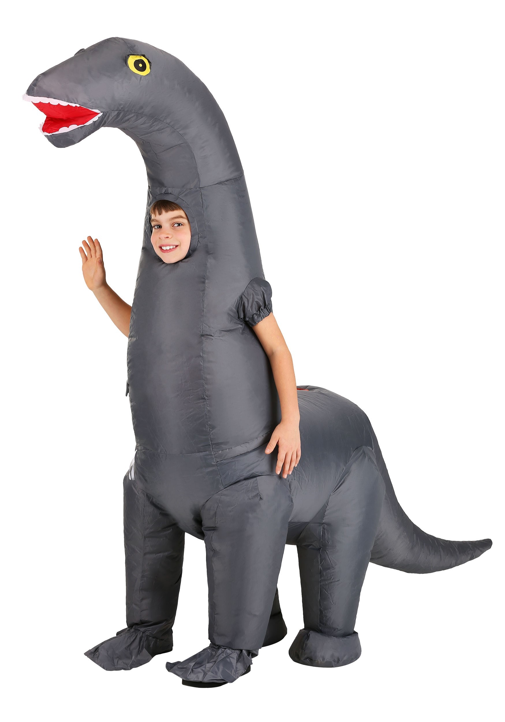 Photos - Fancy Dress Giant Morphsuits  Inflatable Diplodocus Kid's Costume Gray MPMCKGIDI 