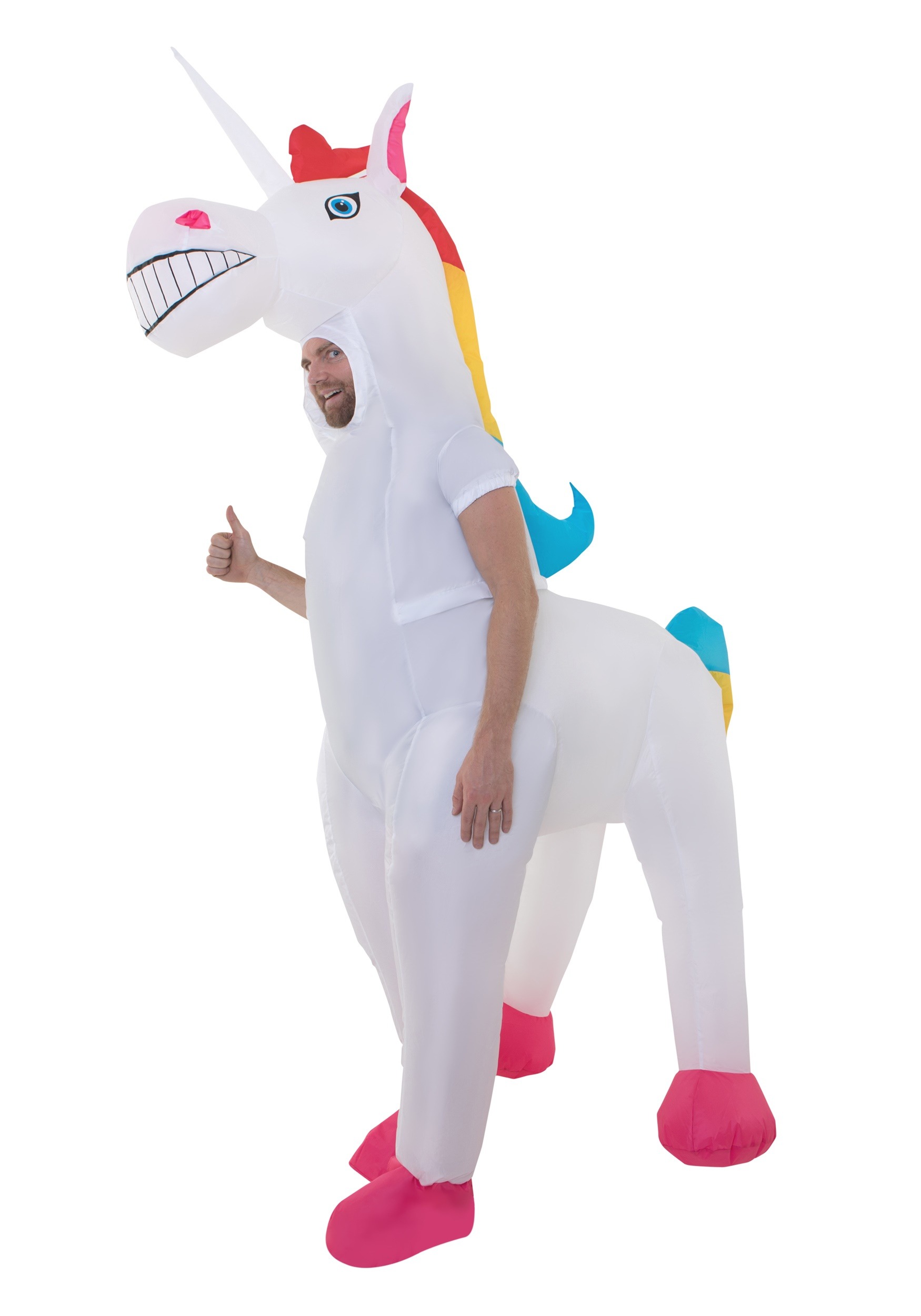 Giant Inflatable Unicorn Adult Costume