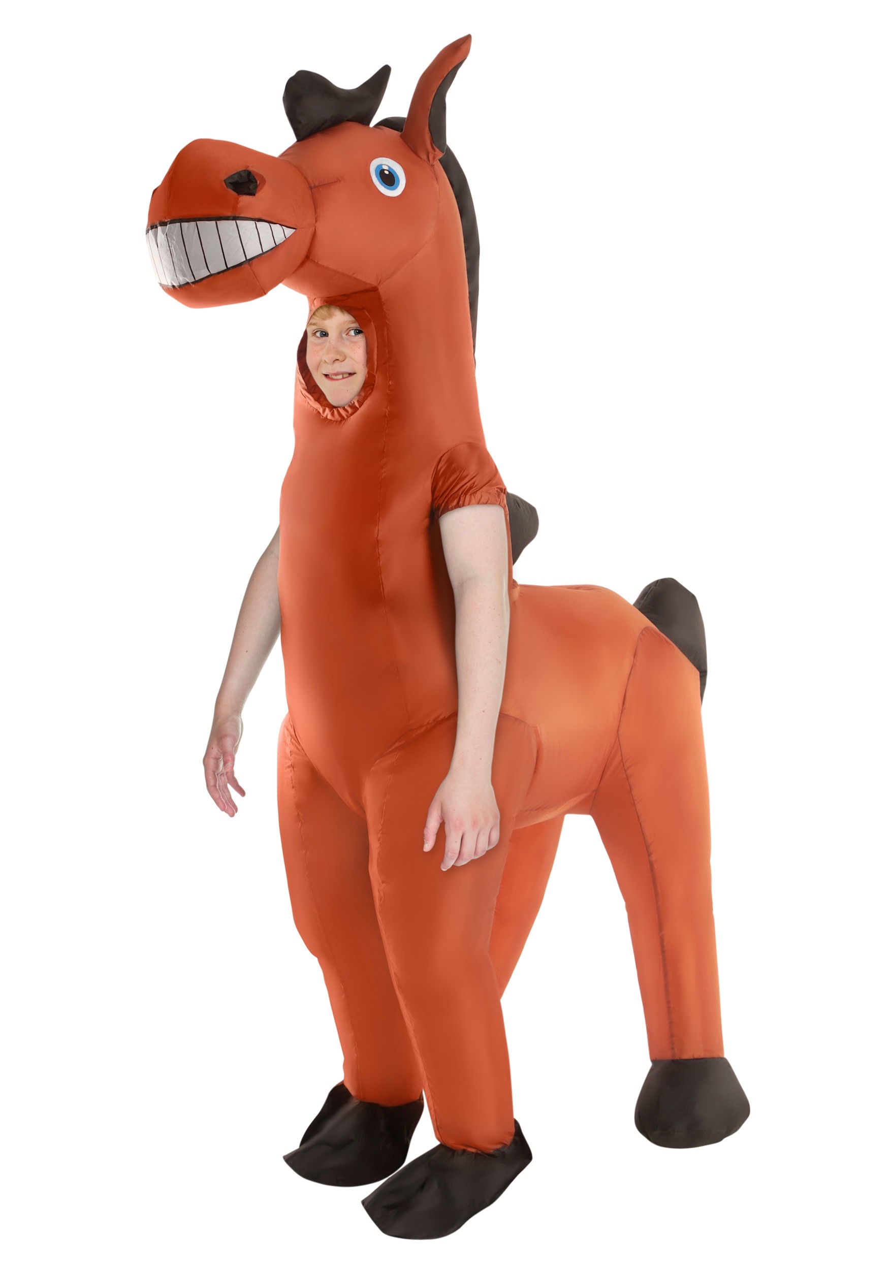 Photos - Fancy Dress Morphsuits Giant Inflatable Horse Children Costume Black/Brown MPMCKGI