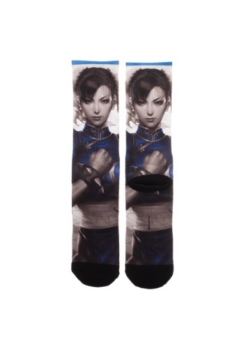 Adult Chun-Li Street Fighter Sublimated Socks