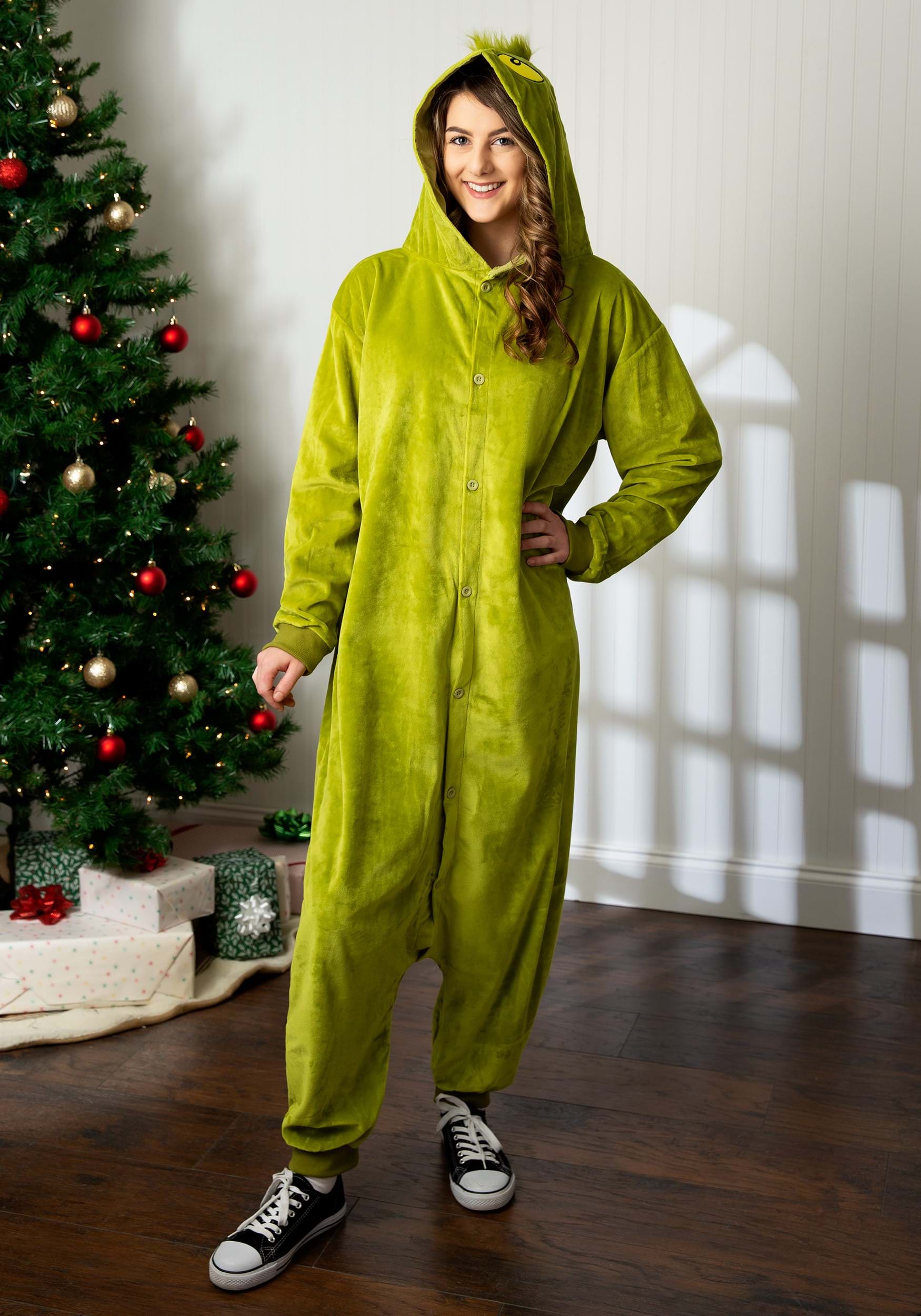 Dr. Seuss The Grinch Onesie for Adults