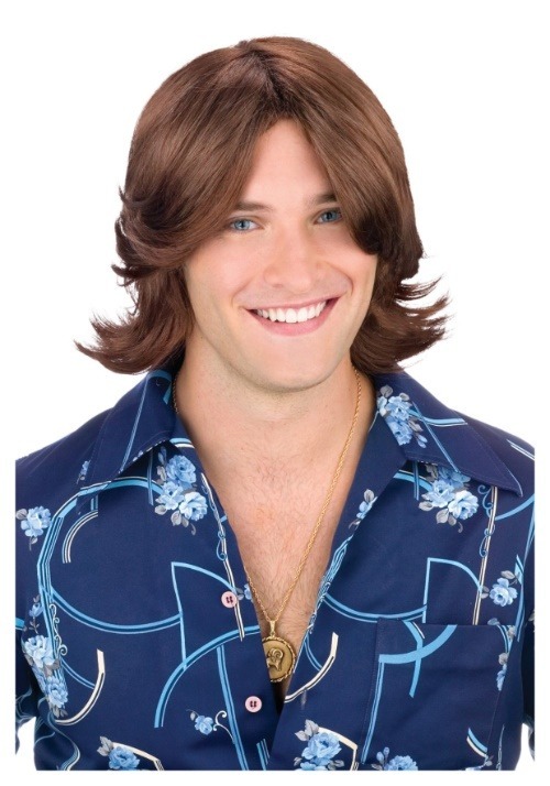 Brown Ladies Man Wig For Men