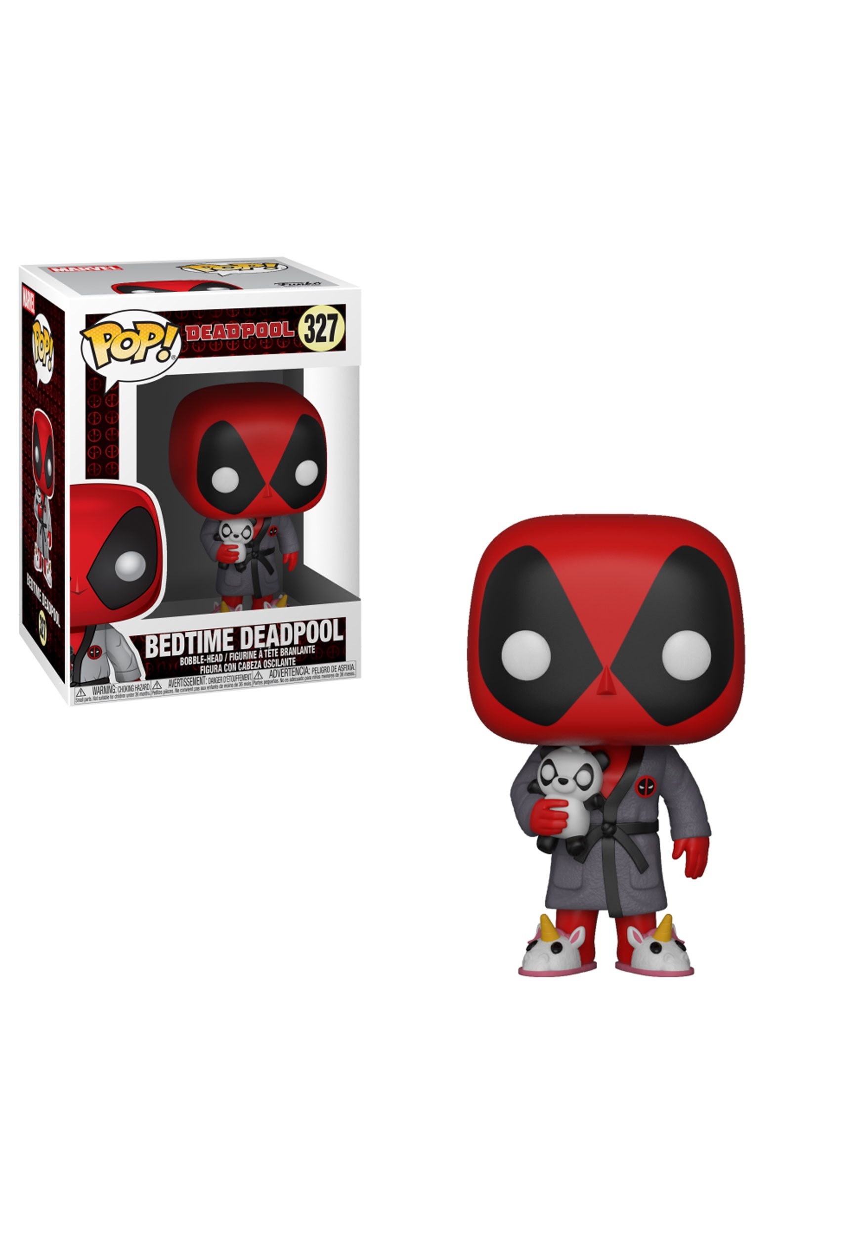 POP! Marvel: Deadpool Playtime: Deadpool in Robe Bobblehead Figure