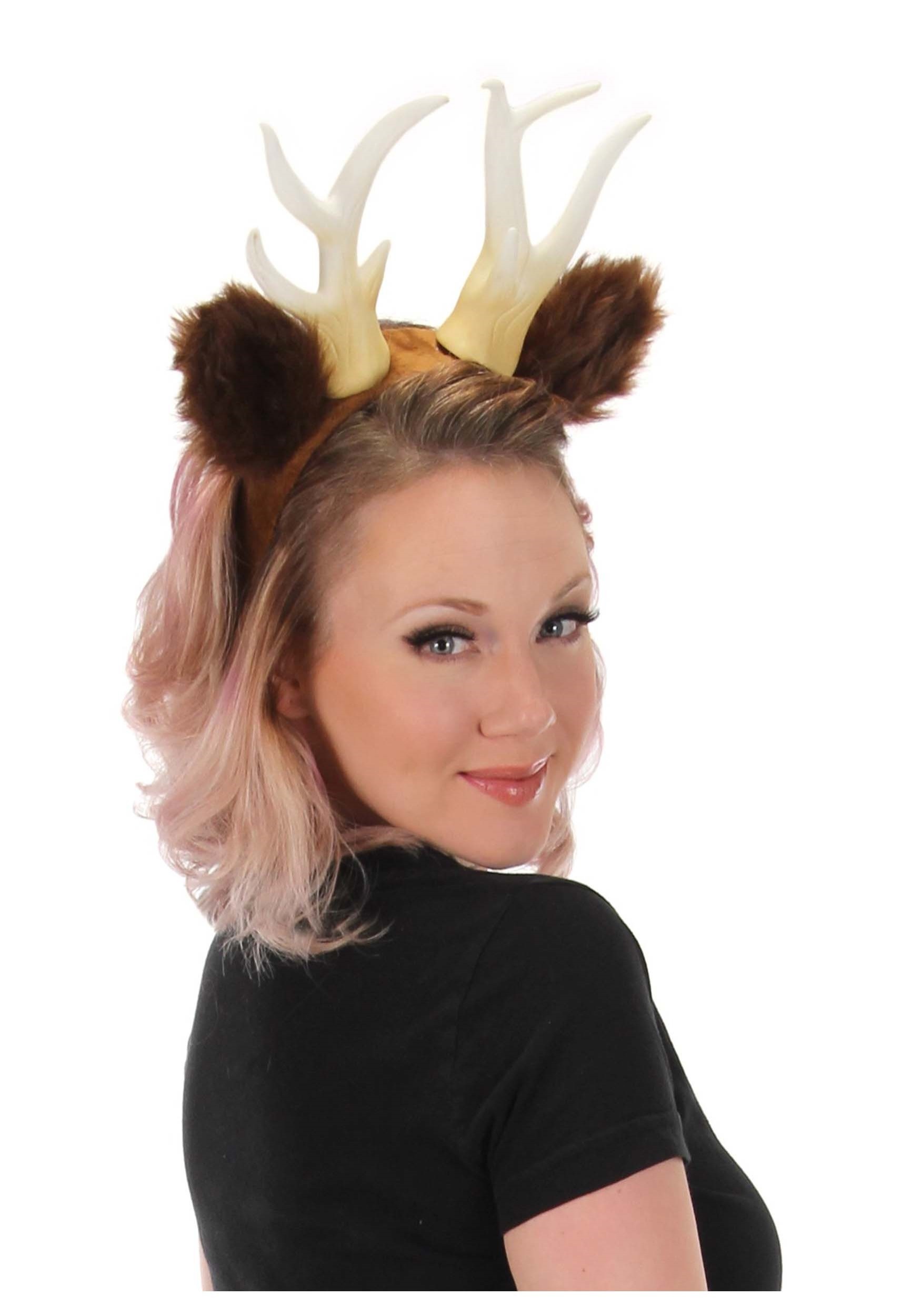 Deer Antlers with Ears Headband Accessory