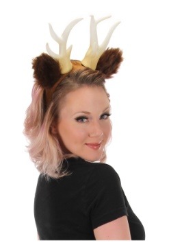 Deer Headband with Antlers and Ears