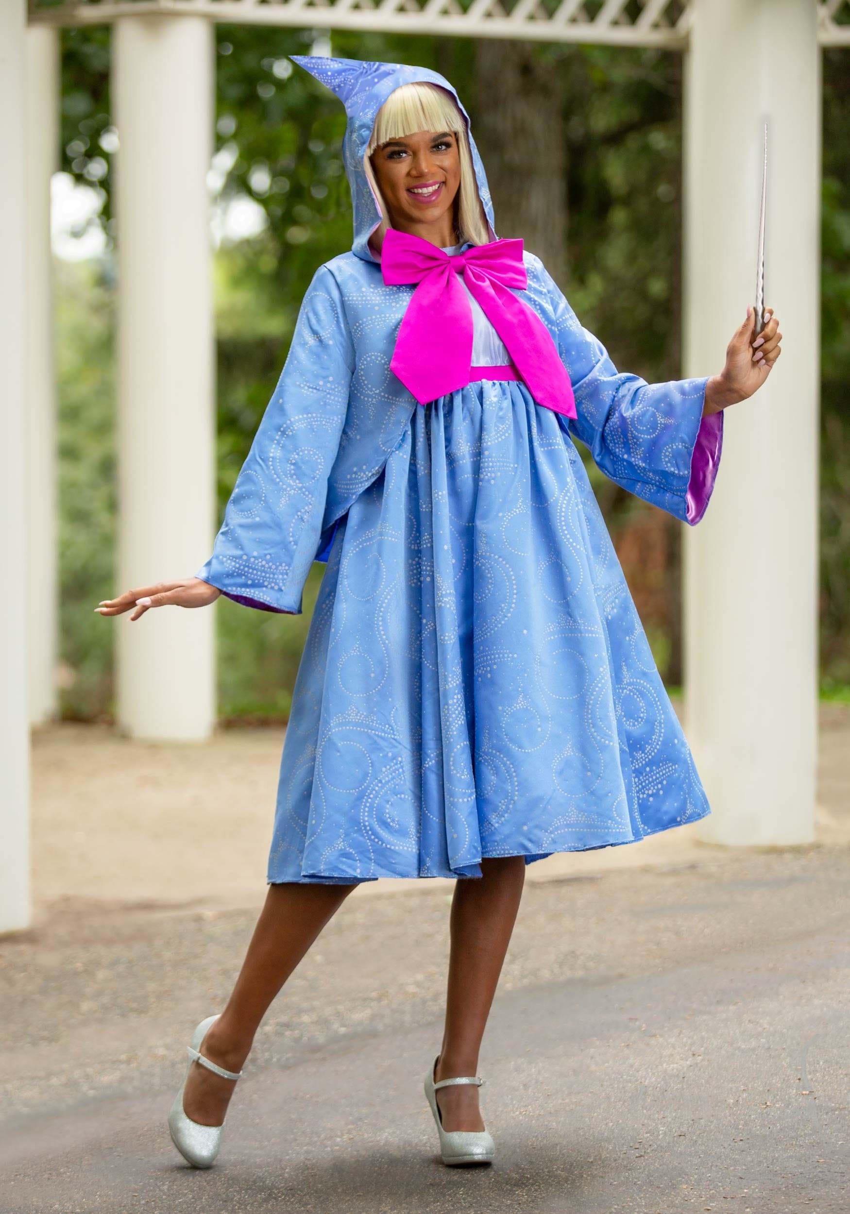 Premium Disney Plus Size Fairy Godmother Costume for Women