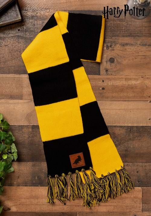 Hufflepuff Patch Striped Scarf