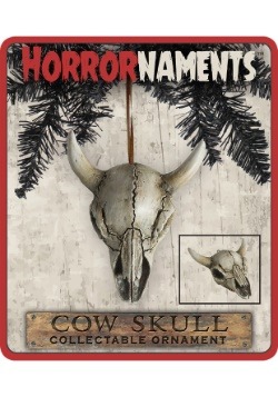 Horrornaments Cow Skull Molded Ornament