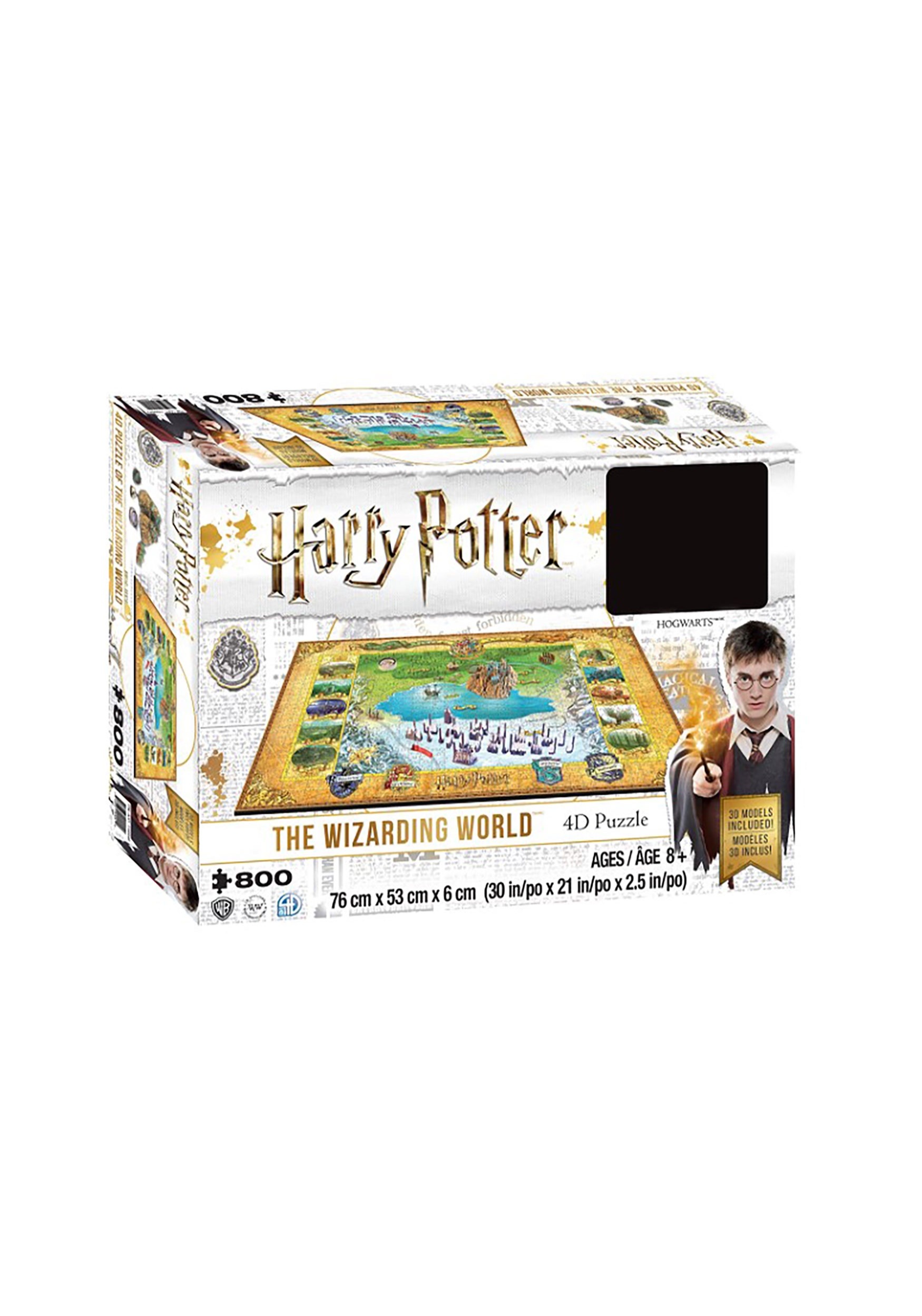 Harry Potter Wizarding World Hogwarts & Hogsmeade Puzzle - 4D Cityscape