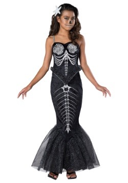 Kids Skeleton Mermaid Costume