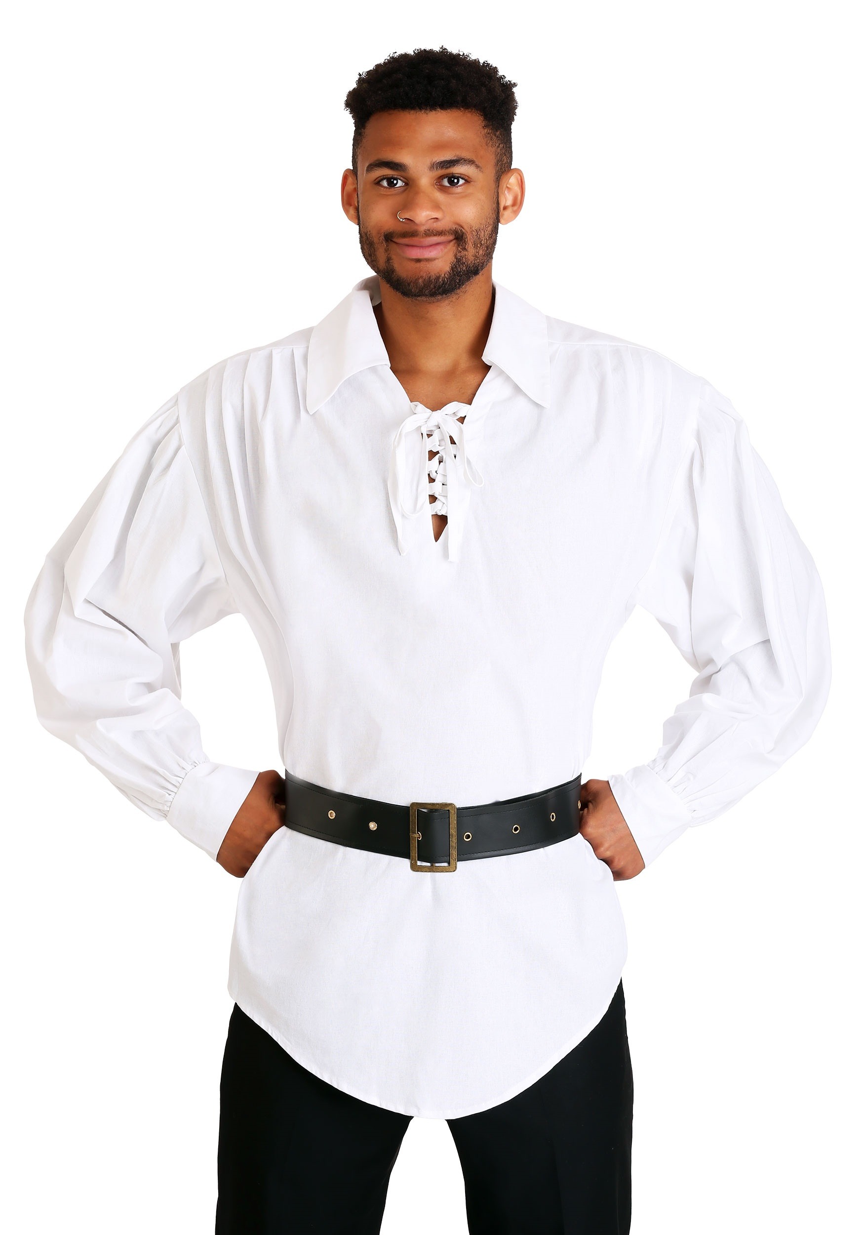White Pirate Shirt for Men