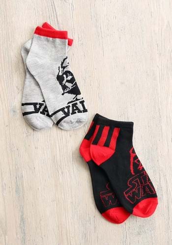 2 Pair Star Wars Ankle Socks Size 6 8 for Kids