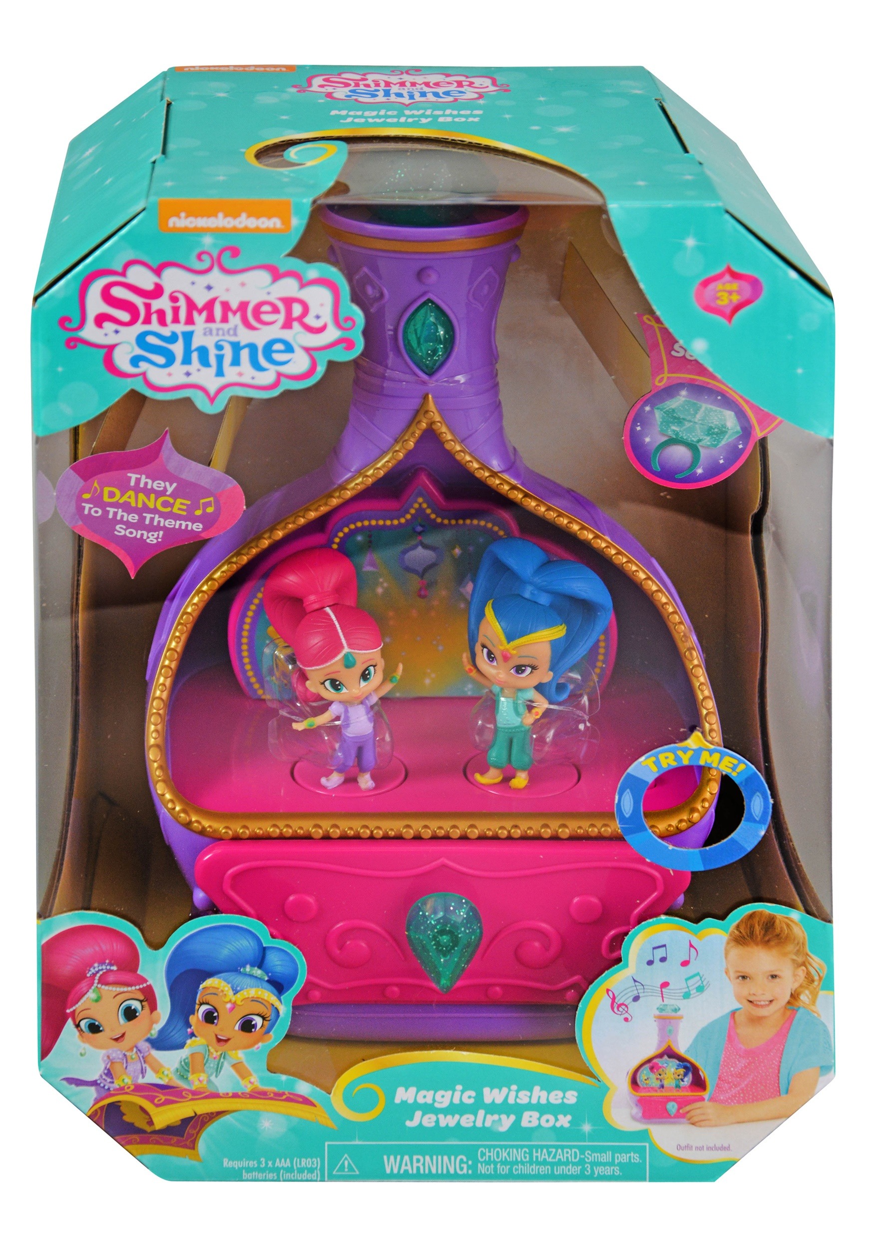 Shimmer and Shine Nickelodeon Musical Jewelry Box
