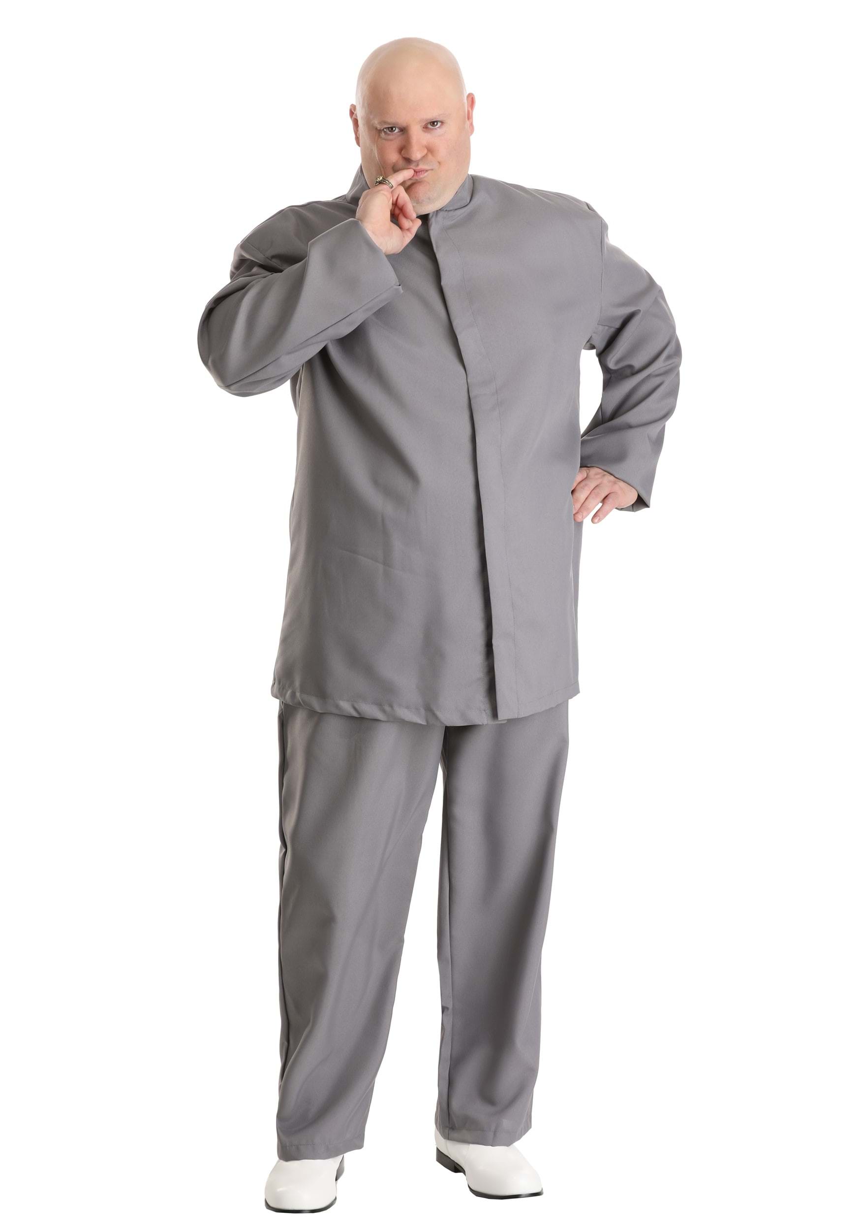Evil Gray Plus Size Costume Suit for Men