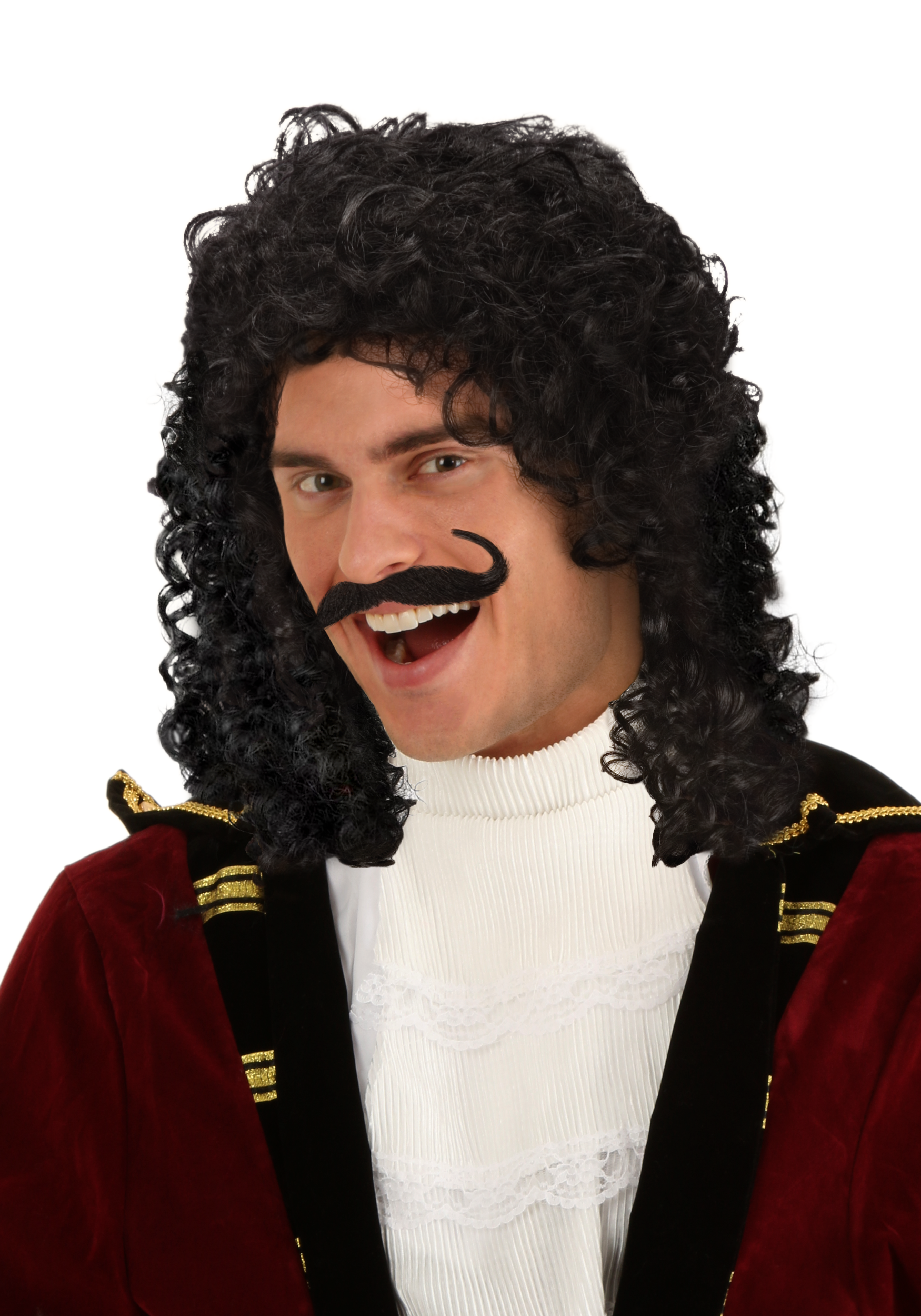 Captain Hook Costume Wig - Adult Pirate Wigs | Adult | Mens | Black | One-Size | FUN Costumes