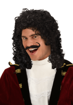Adult Captain Hook Costume Wig
