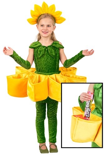 Girl's Flower Petal Candy Catcher Costume