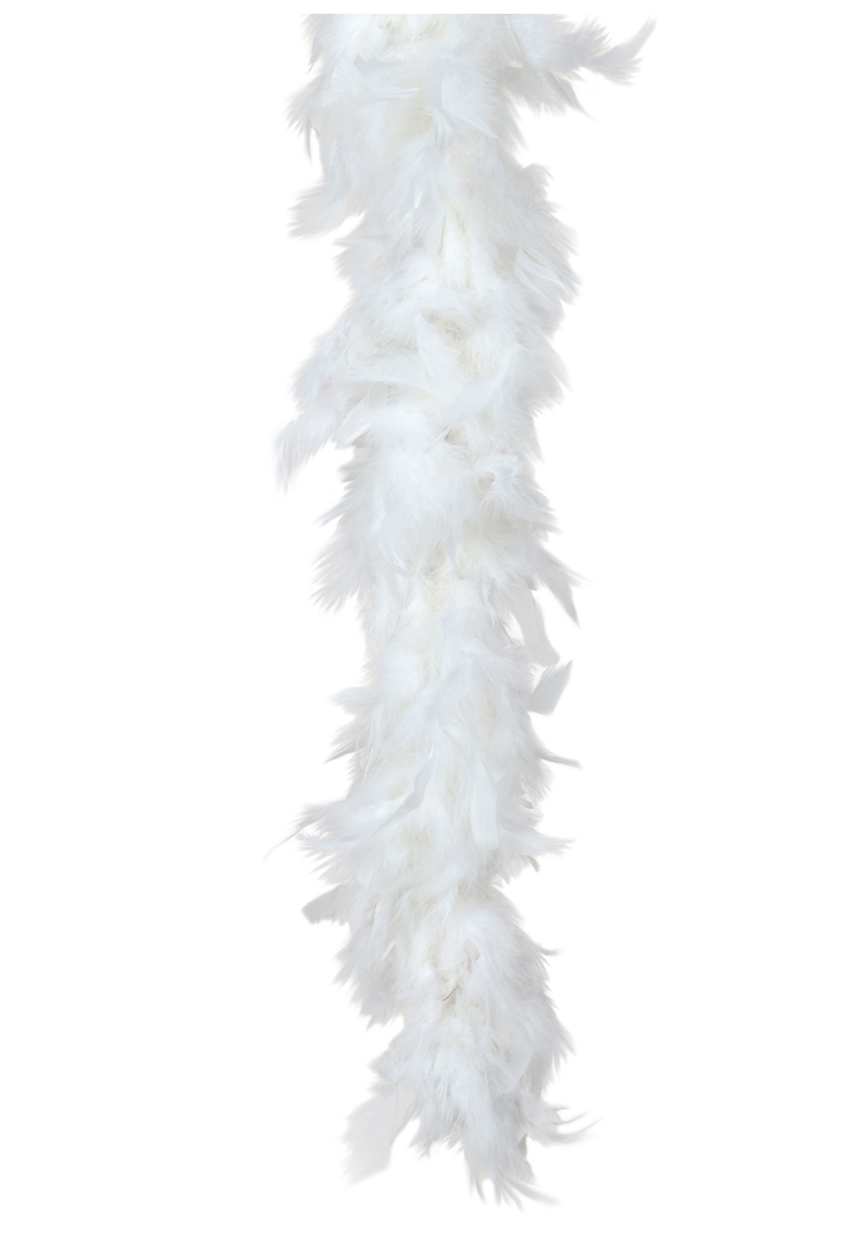 White//Silver Tinsel, 80g Fukang Feather Turkey Chandelle Feather Boa 72 80 Gram