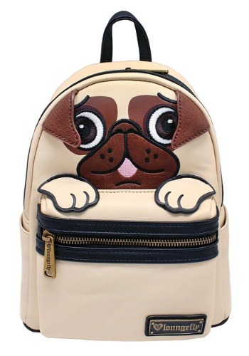 Loungefly Pug Faux Leather Mini Backpack