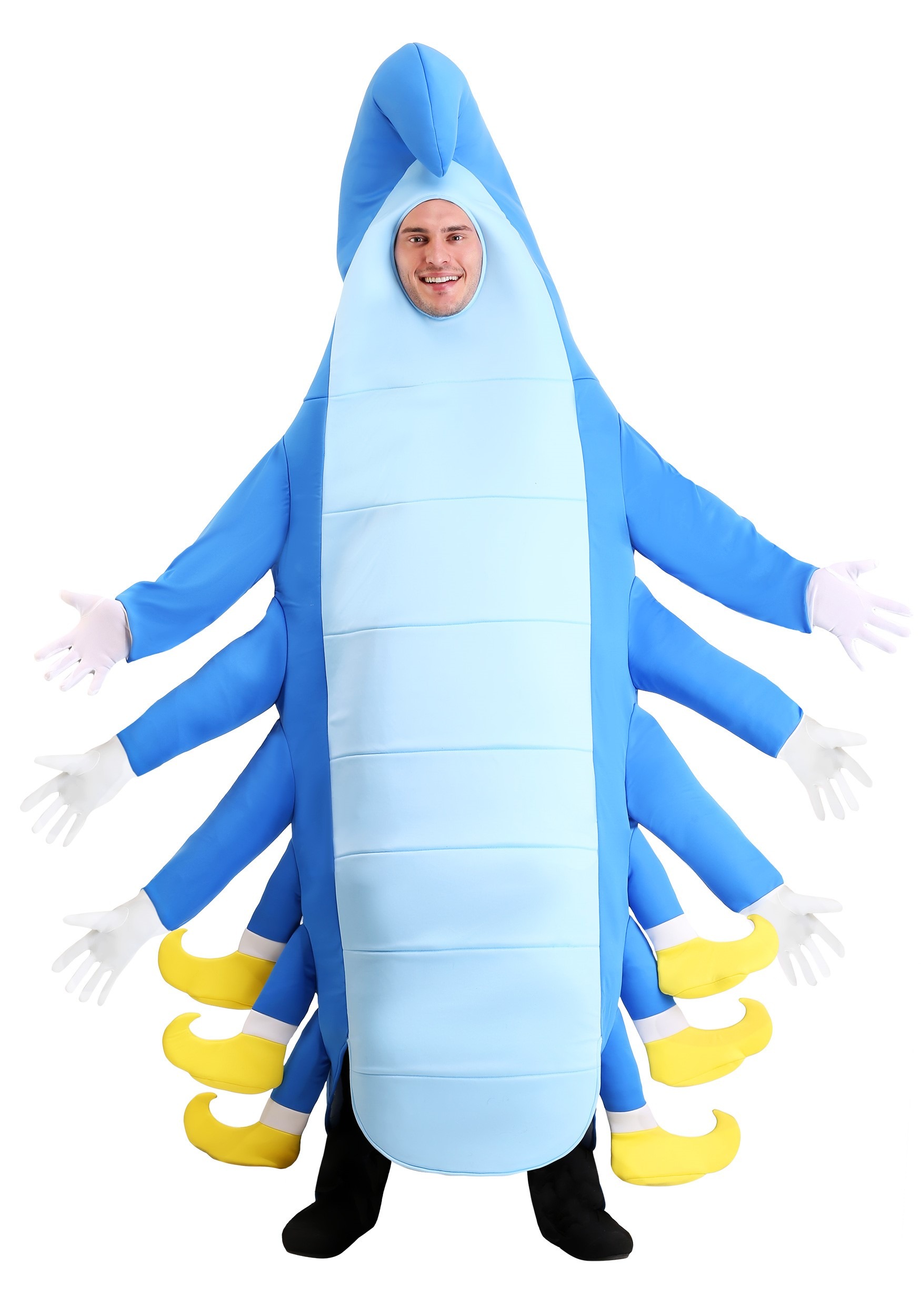 Photos - Fancy Dress CATerpillar FUN Costumes Plus Size  Costume for Adults Blue FUN7000PL 