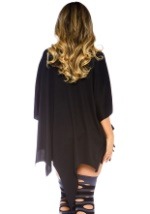 Black Glitter Web Poncho alt 1