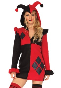 Harley Quinn Cosplay Costume Sexy Clowns Poker Set Women Underwear