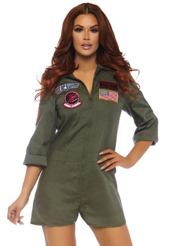 Womens Top Gun Flight Suit Romper