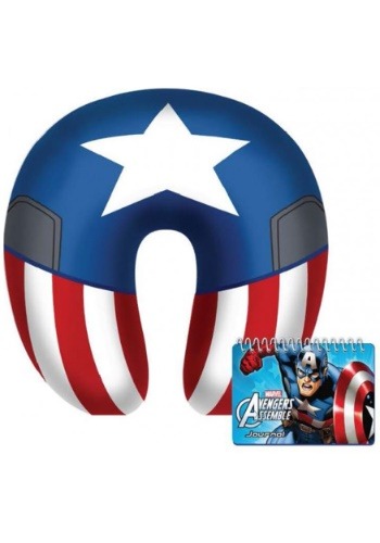 Captain America Neck Pillow & Journal