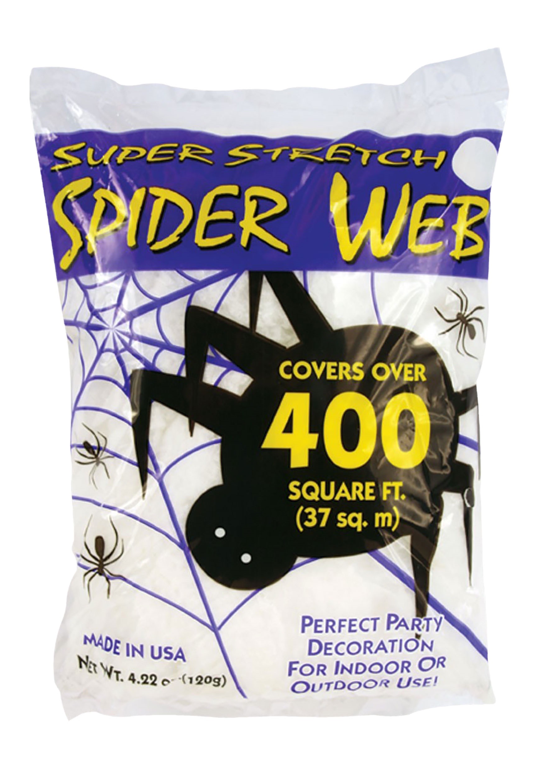 400 Square FT Super Stretch Spider Web Decoration