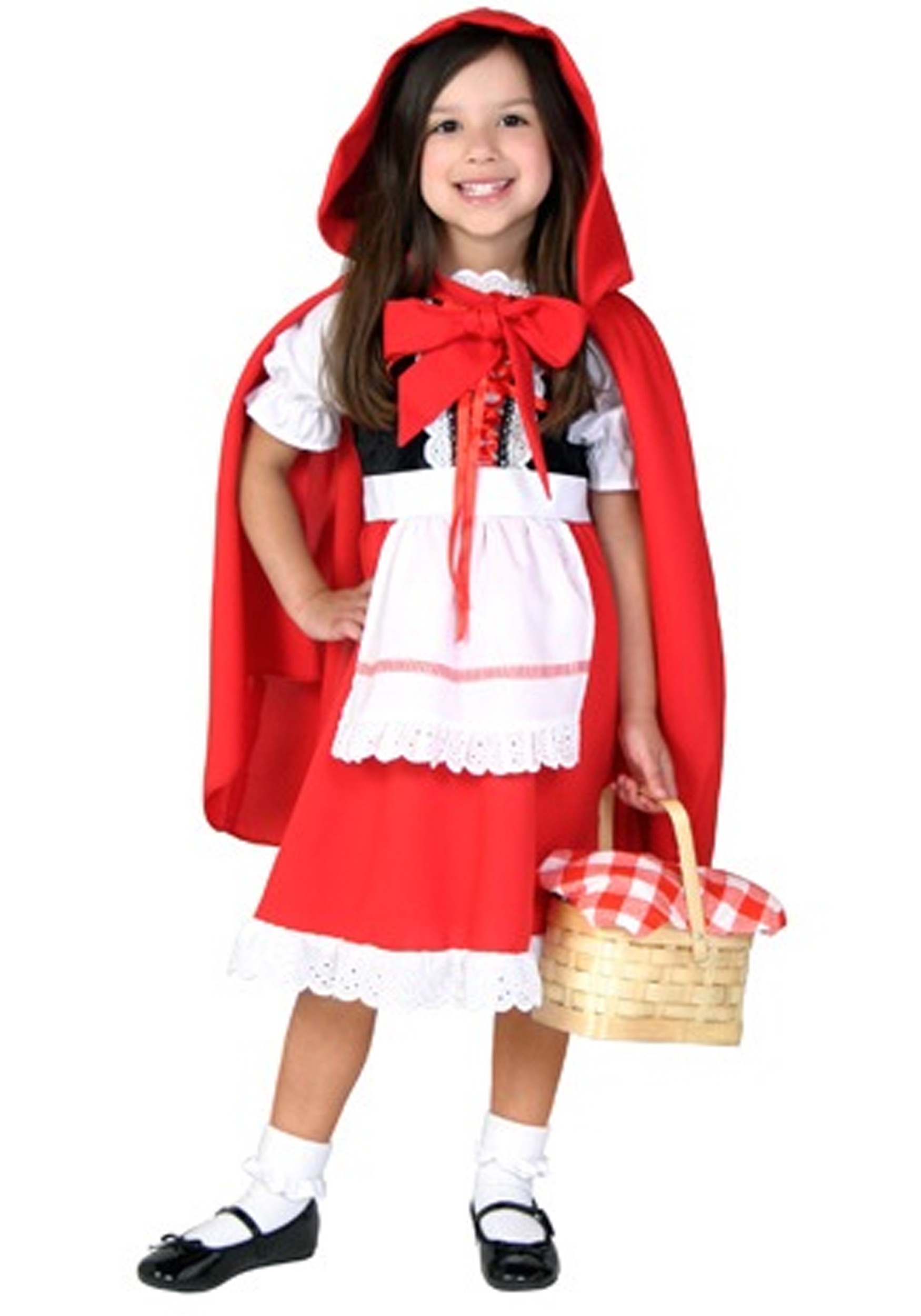 Photos - Fancy Dress Toddler FUN Costumes Little Red  Riding Hood Costume Black/Red/Whit 