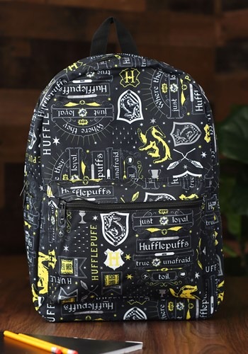 Harry Potter Icon Print Hufflepuff Backpack Update
