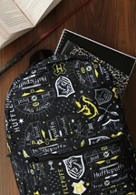 Harry Potter Icon Print Hufflepuff Backpack alt 1