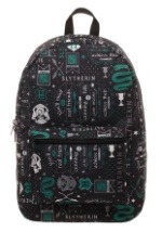 Harry Potter Icon Print Slytherin Backpack Alt1