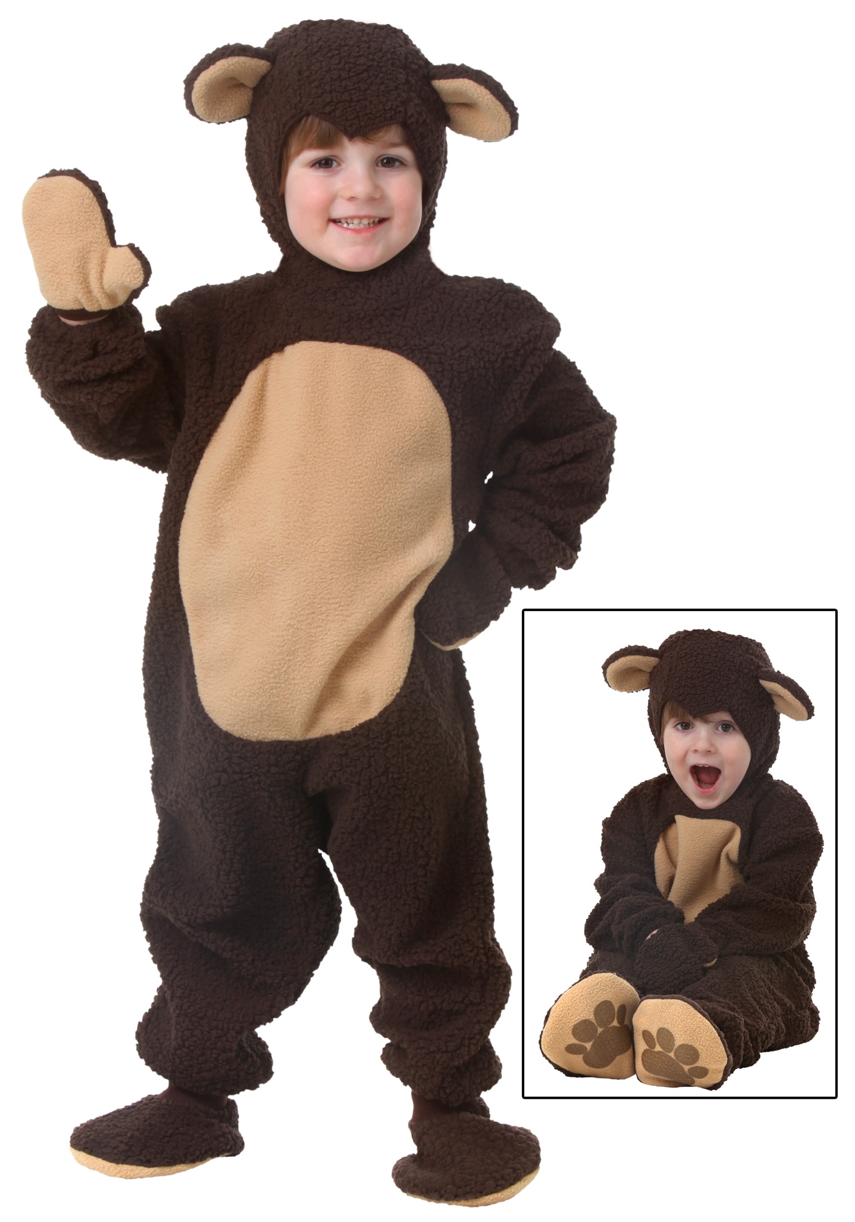 Photos - Fancy Dress Toddler FUN Costumes 's Un-Bear-ably Cute Costume Brown/Beige FUN2092TD 